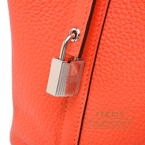 HERMES（エルメス） ピコタンロック18/PM オレンジフィールド トリヨンクレマンス シルバー金具 : エルメス専門店 西麻布レクラン ...