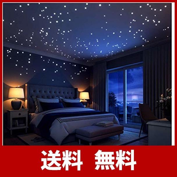 Idealeben 蓄光シール 月 丸ドット 253点セット 夜光ステッカー 蛍光ステッカー 壁 天丼 部屋飾り 子供部 選択 きらきら はがせる壁紙 シール