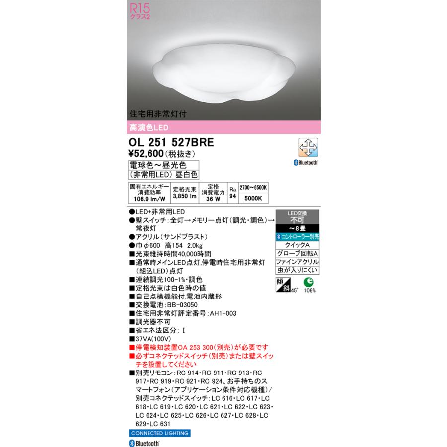2023年モデル OL251527BRE LEDシーリングライト オーデリック odelic