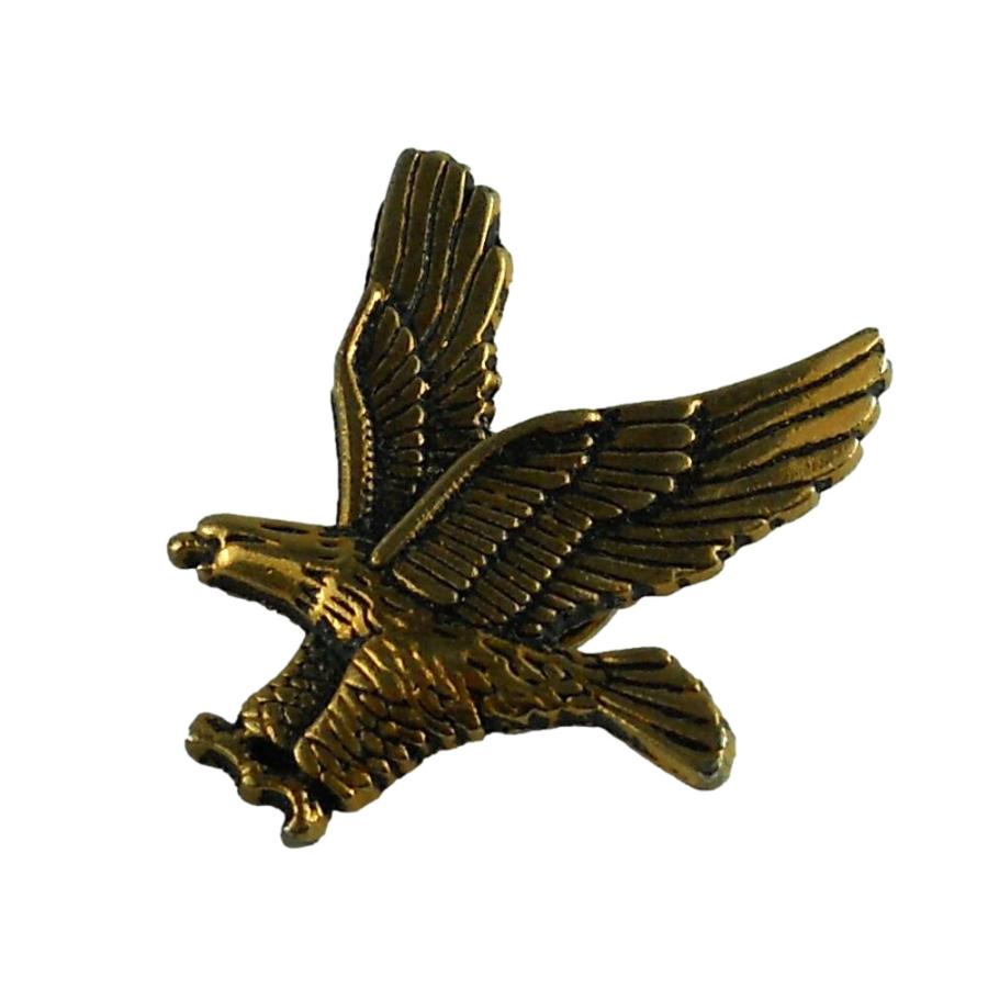 ピンバッジ ピンズ ラペルピン イーグル ワシ 鷲 バード 鳥 A アンティーク調 ブロンズ メール便送料無料 pinbadgeeagle
