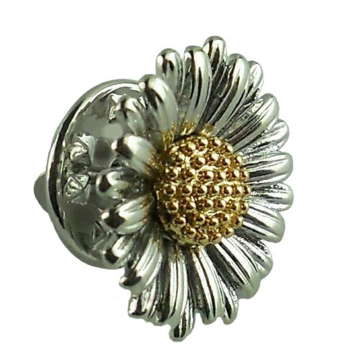 ピンバッジ ピンズ ラペルピン ブローチ マーガレット 花 花びら