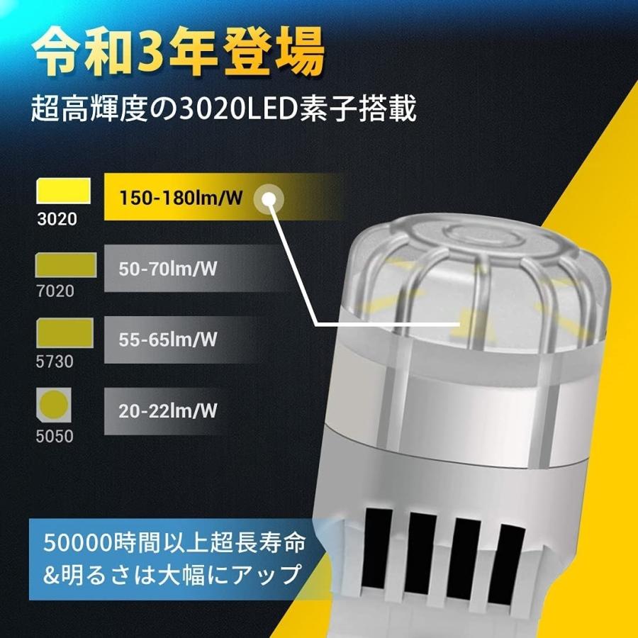 スバル レヴォーグ LED バックランプ 後退灯 VM系(H26.6-R2.9) T20対応 3020SMD 爆光770LM 6000k ホワイト 2個 1set 1年保証付 車検対応｜led-luce｜06