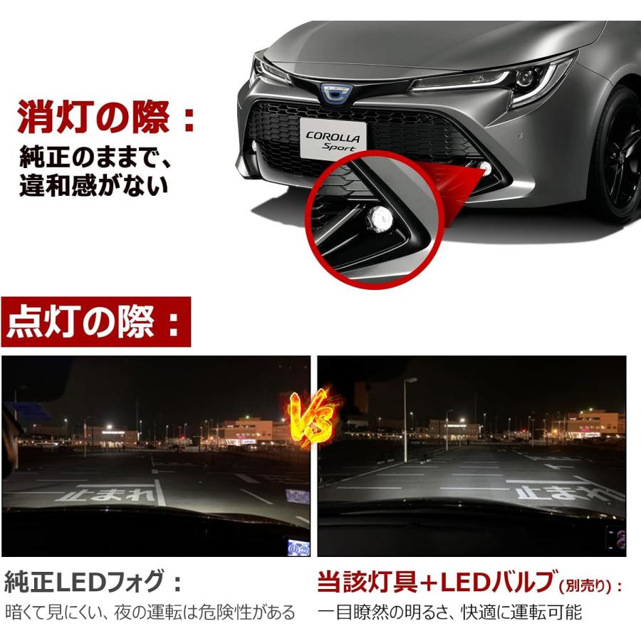 ハイエース 200系 7型 8型 9型 フォグランプユニット L1B→H8/H11に
