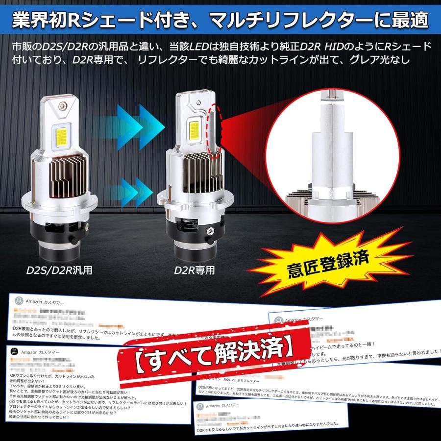 インプレッサXV HID→LED化 LED ヘッドライト GP7 HID仕様対応