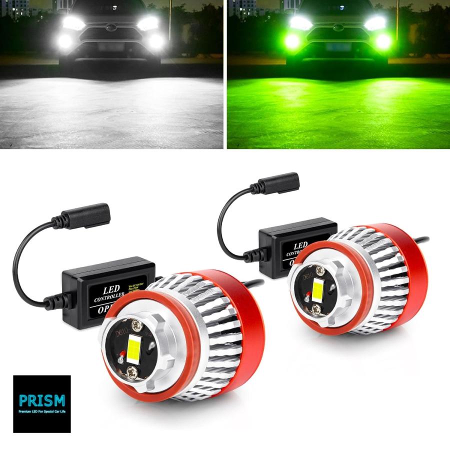L1B LED フォグランプ 純正 LEDフォグ交換用 ホワイト/ライムイエロー 2色切替 メモリー機能 5800LM フォグ ノイズ対策 ...