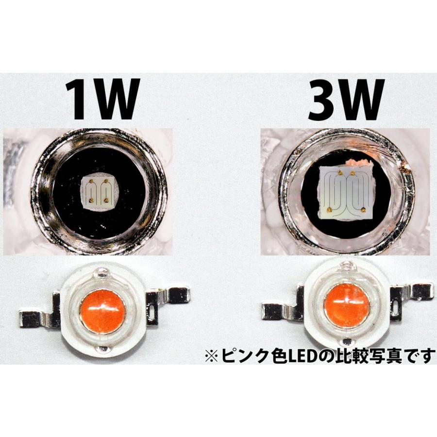 LED 1W 紅、青、白、黄緑など 1W アイスブルー 薄水色(疑似シアン色) ハイパワーLED素子 LED