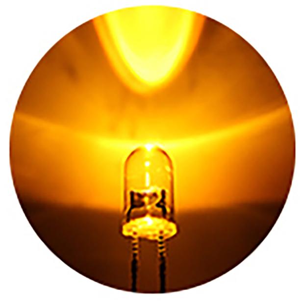 5mm 砲弾型 LED 黄色 黄 イエロー 高輝度 透明クリアレンズクリア