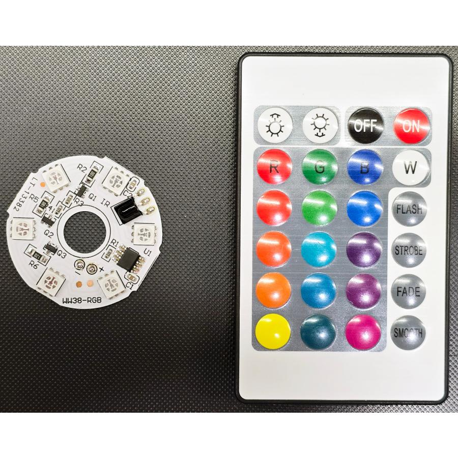 5V フルカラー RGB リモコン式LED 調光・調色 LED 発光ダイオード 白色