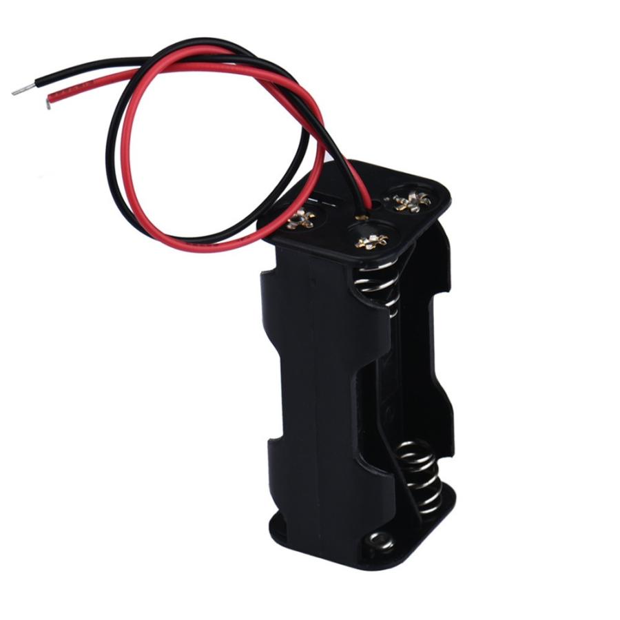 電池ボックス 単4電池x4本直列仕様 6V 4.8V 便利なリード線付♪ 単四電池 バッテリーケース 電池ケース Battery