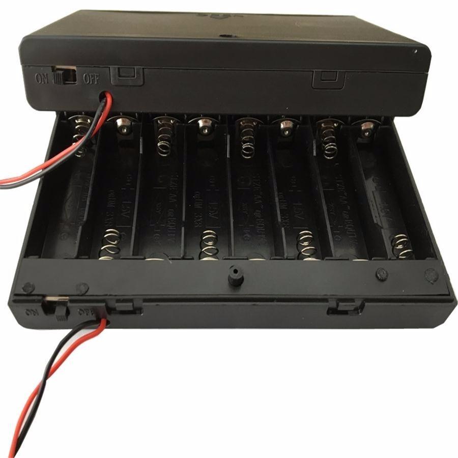 電池ボックス 単3電池x8本直列仕様 12V 9.6V 便利なONOFF 電池ボックス 単3電池x8本直列仕様 12V 9.6V 便利なONOFF