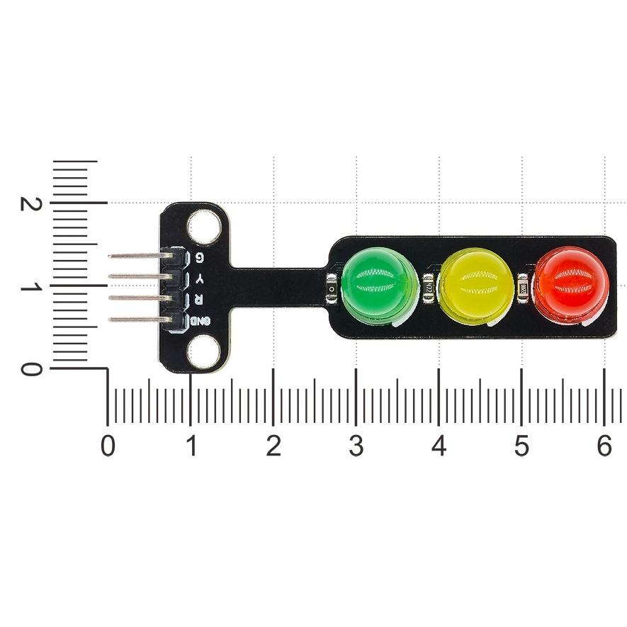 LED 信号機 模型 トラフィックライト インジケーターランプ モジュール 赤色 黄色 緑色 RGBフルカラー 発光ダイオード