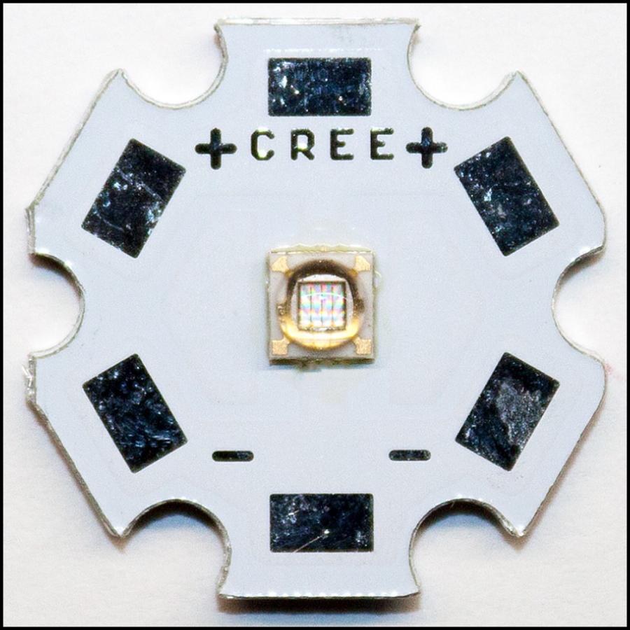 高品質・高効率 LITEON社製 365nm 3W 紫外線 UV ハイパワーLED 20mmアルミ基板取付済 発光ダイオード ライトン