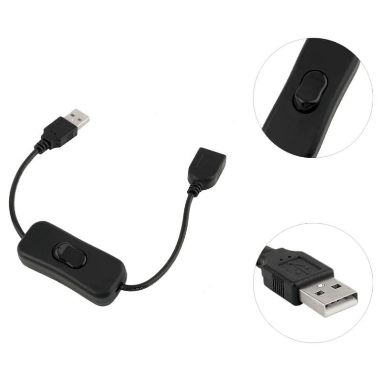 USB 電源スイッチ スイッチ付き延長ケーブル オンオフスイッチ