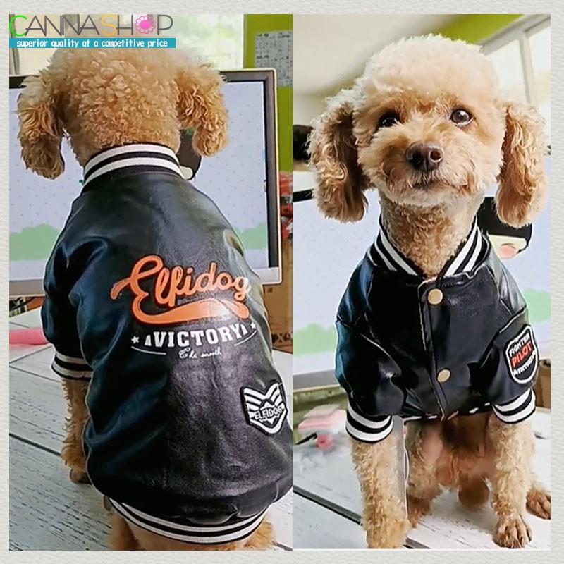 犬服 中型犬 大型犬 裏地あったか 革ジャン 風 ライダース ジャケット
