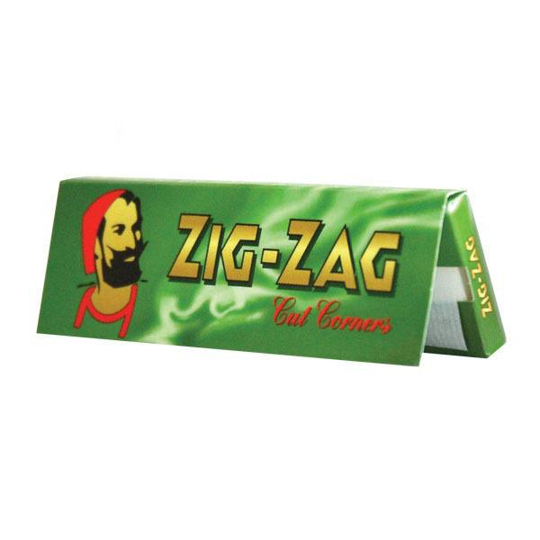 zigzag ジグザグ ペーパー グリーン シングル 手巻きタバコ用 巻紙