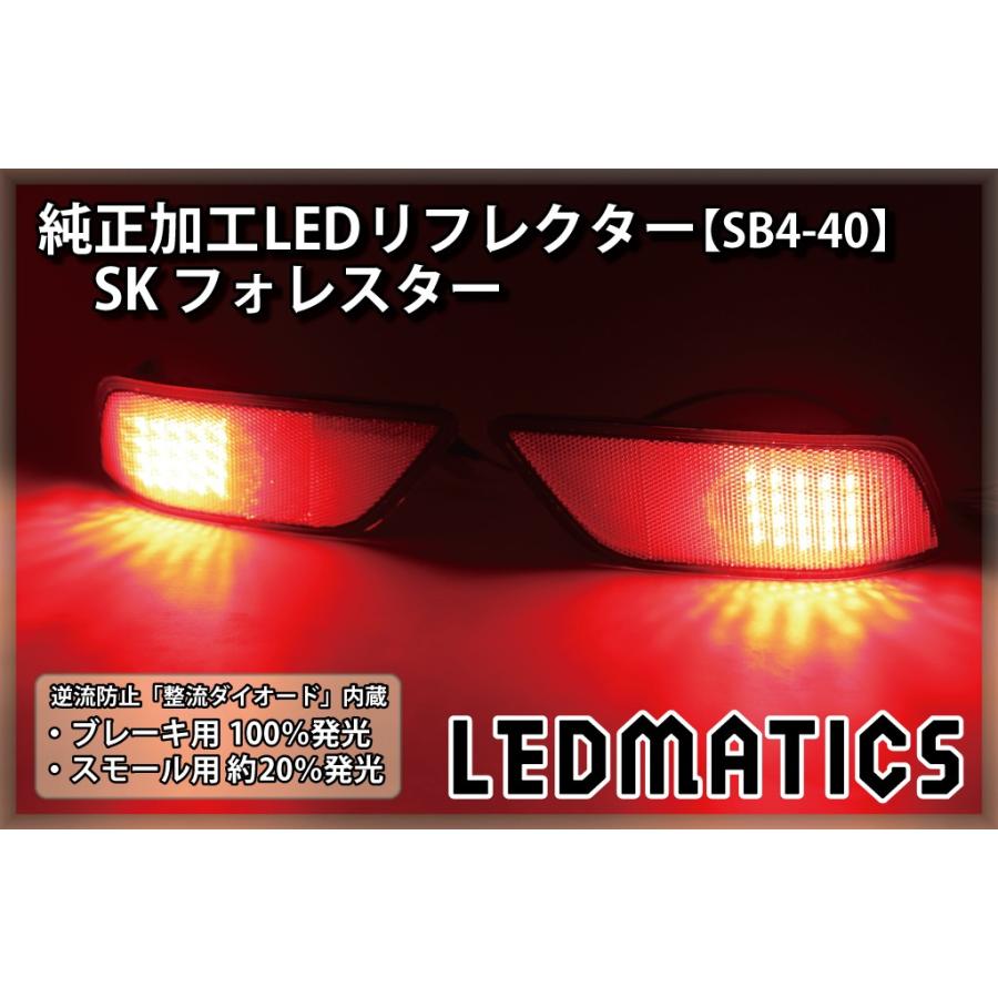 SK フォレスター 純正加工LEDリフレクター SB4-40　｜ledmatics