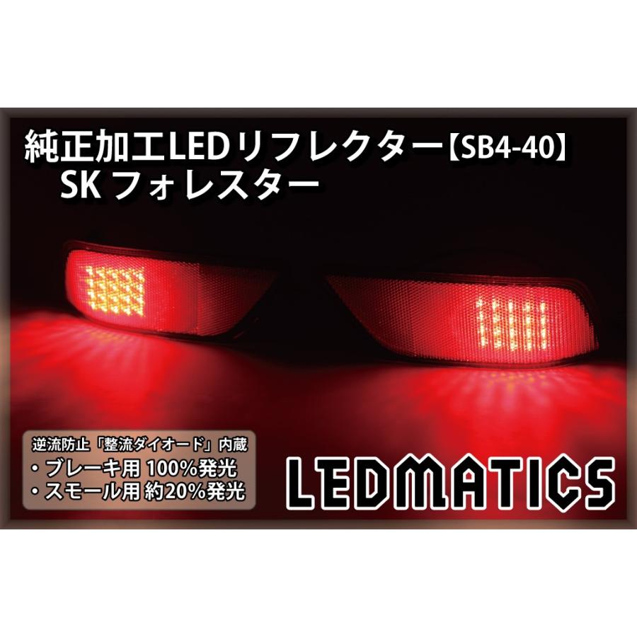 SK フォレスター 純正加工LEDリフレクター SB4-40　｜ledmatics｜02