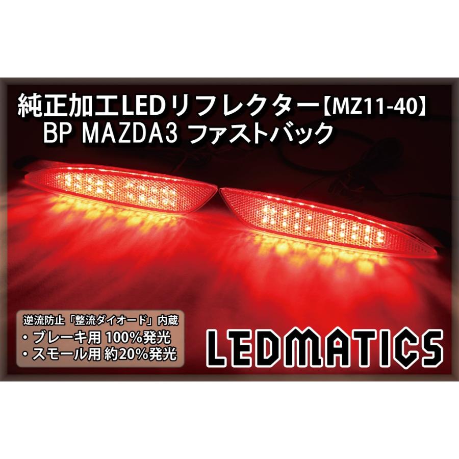 マツダ3 LEDリフレクター 純正加工 BP BP5P BPFP BP8P MAZDA3 ファスト 