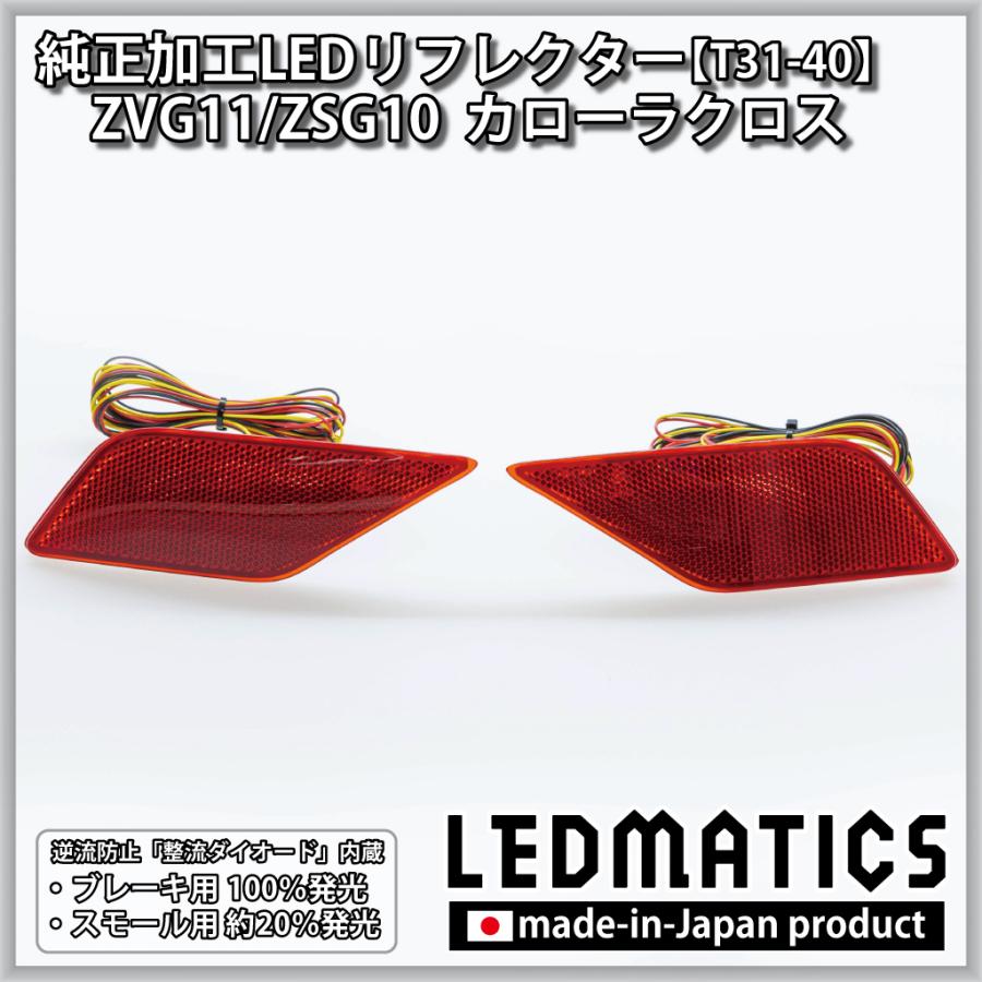 カローラクロス LEDリフレクター 純正加工 ZVG11 ZSG10 カスタム 