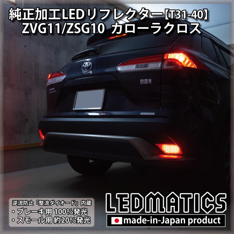 カローラクロス LEDリフレクター 純正加工 ZVG11 ZSG10 カスタム 