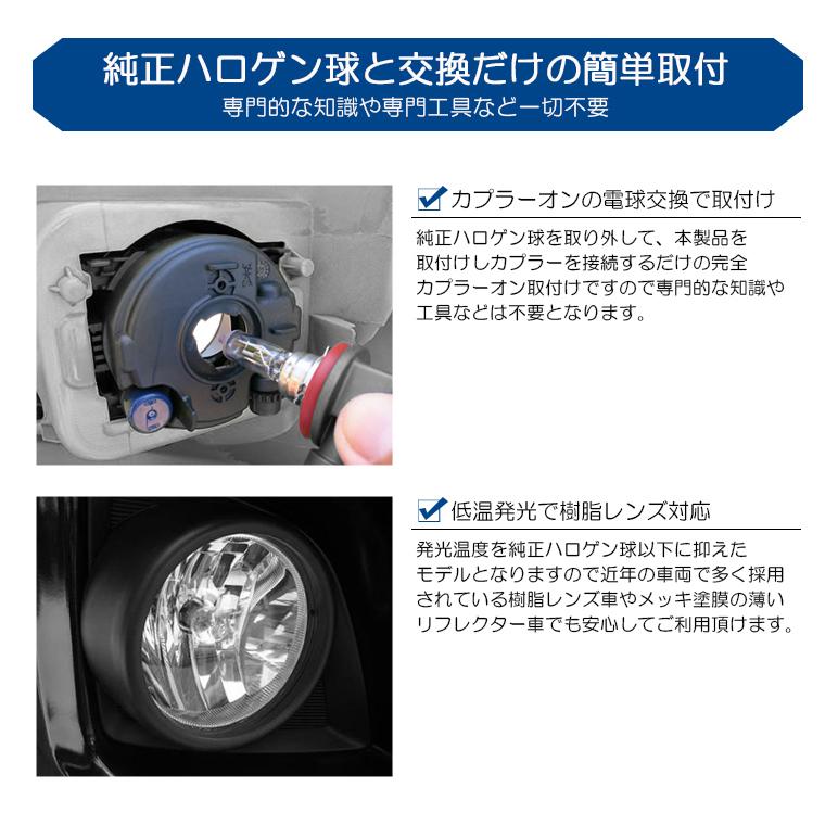 RK系/RK1/RK2/RK5/RK6 前期/後期 ステップワゴン スパーダ含む LED フォグランプ H11 30W CREE プロジェクタータイプ 1600ルーメン 6000K/ホワイト/白 車検対応｜leendome｜05