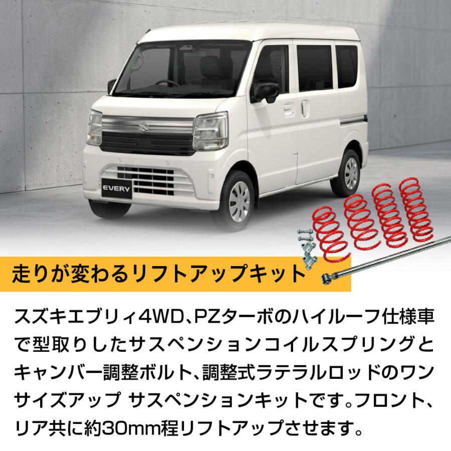 DA17W エブリィワゴン ワンサイズアップ/1UP サスペンション キット