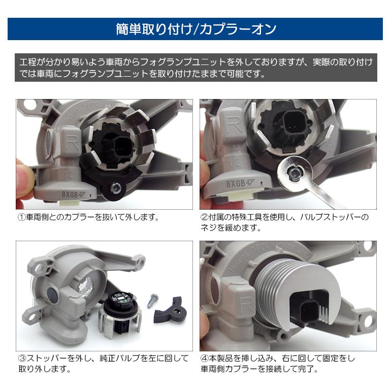 LA650S/LA660S タント カスタム含む 純正LEDフォグランプ 交換用バルブ 