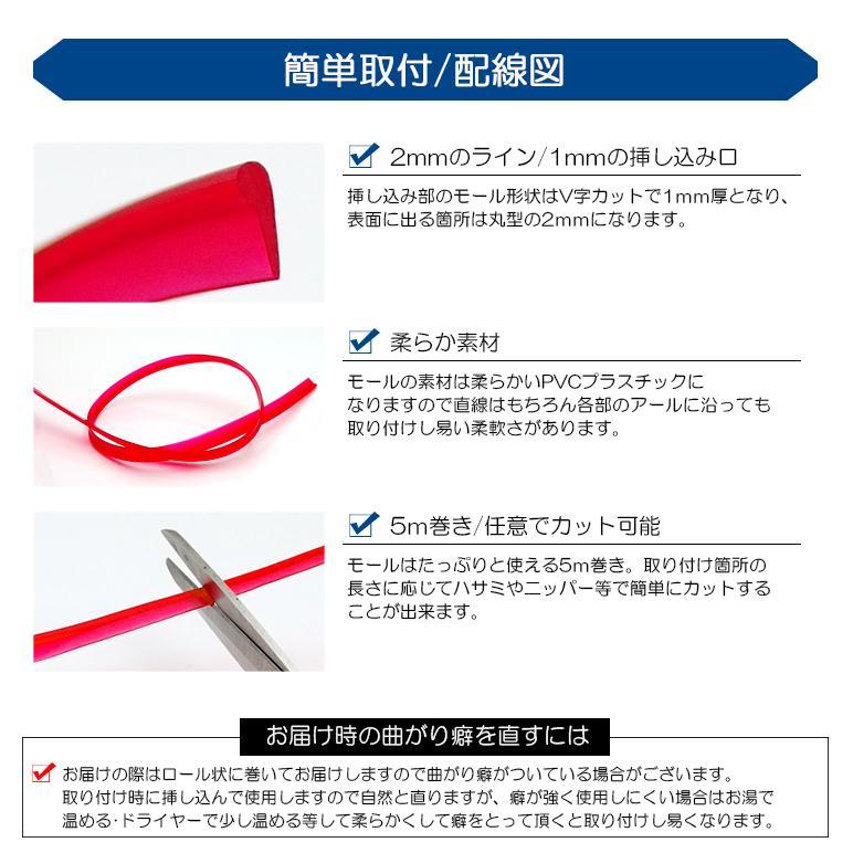 JH3/JH4 N-WGN カスタム含む PVC インテリア ラインモール 5m巻