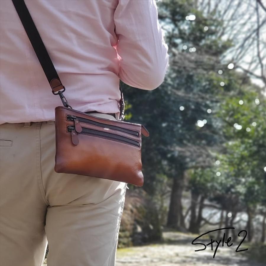 レザーバッグ ショルダーバッグ サコッシュ 日本製 豊岡製鞄 牛革 本革