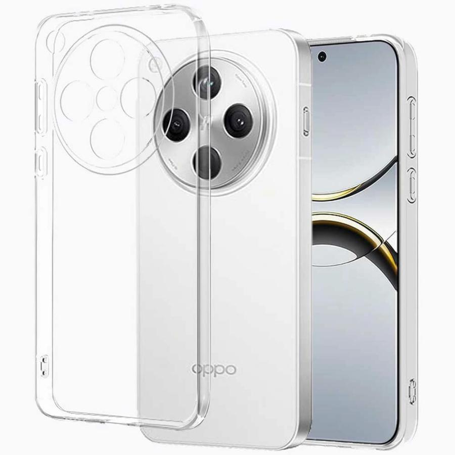 OPPO Find X8 ソフトケース クリアーケース ブラック TPU保護ケース