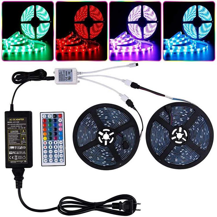 イルミネーション LEDテープライト10M 2個セットテープ型 正面発光 RGB