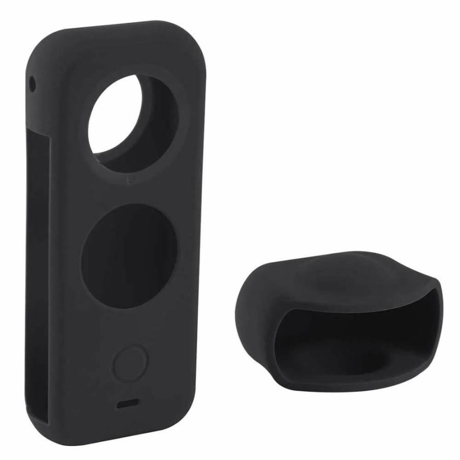 Insta360 ONE X2 アクションカメラ 用保護シリコン カバー レンズキャップケース+ボディシリコン保護ケース 滑り止め 全面保護 インスタ360 ワン X2｜leeor4649｜06