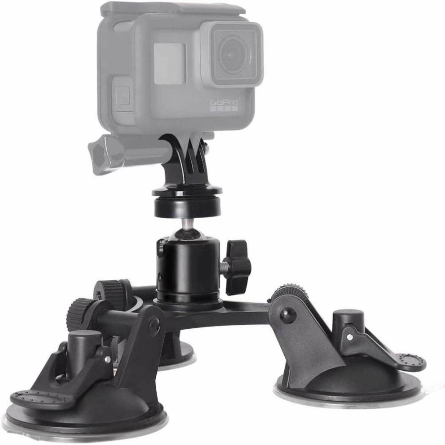 GoPro 車載マウント 三脚吸着ホルダー 3点吸盤型マウント 吸盤式 GoPro 車載マウント 三脚吸着ホルダー 3点吸盤型マウント 吸盤式