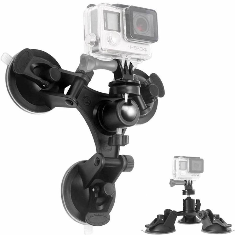 GoPro 車載マウント 三脚吸着ホルダー 3点吸盤型マウント 吸盤式 GoPro 車載マウント 三脚吸着ホルダー 3点吸盤型マウント 吸盤式