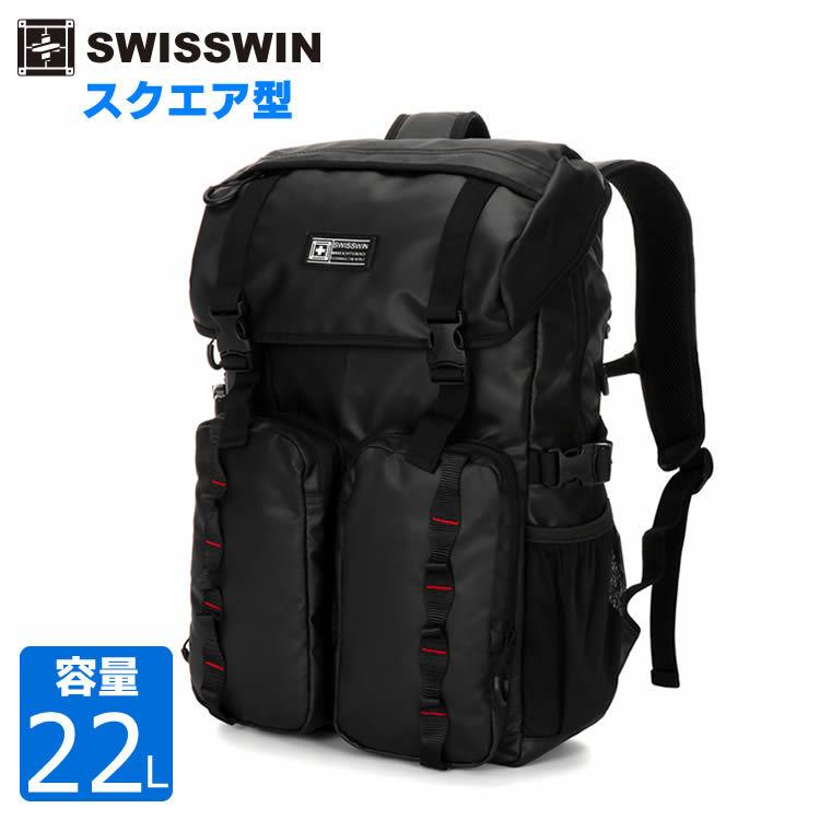 SWISSWIN バックパック | リュック メンズ スクエアリュック リュック 