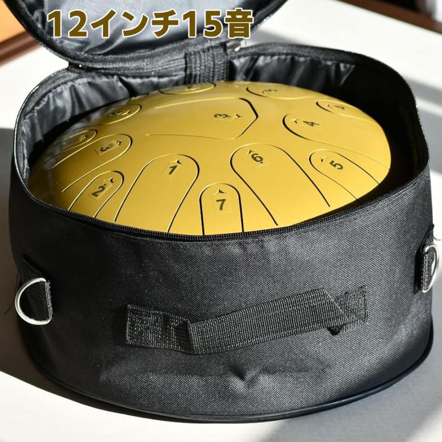 スリットドラム 12インチ15音スリットドラム タングドラム プロパノータ 楽器 打楽器