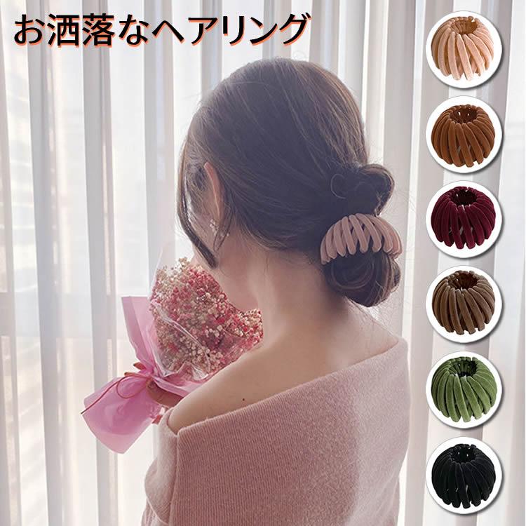 ヘアアレンジ ヘアクリップ ポニー ヘアリング マルチクリップ 髪飾り ヘアアクセサリー かわいい 可愛い おだんご お団子 ポニーテール Enfali 通販 Yahoo ショッピング
