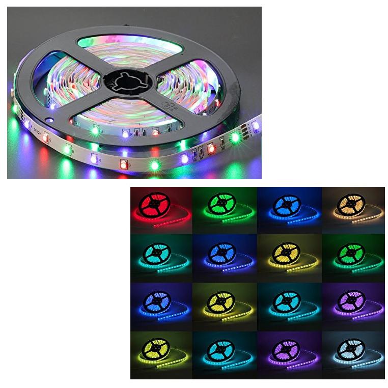 イルミネーション LEDテープライト10M 2個セットテープ型 正面発光 RGB