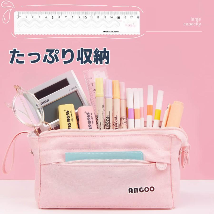 ペンケース ペンポーチ 化粧ポーチ 文具入れ 筆入れ ポーチ 多機能 ふ