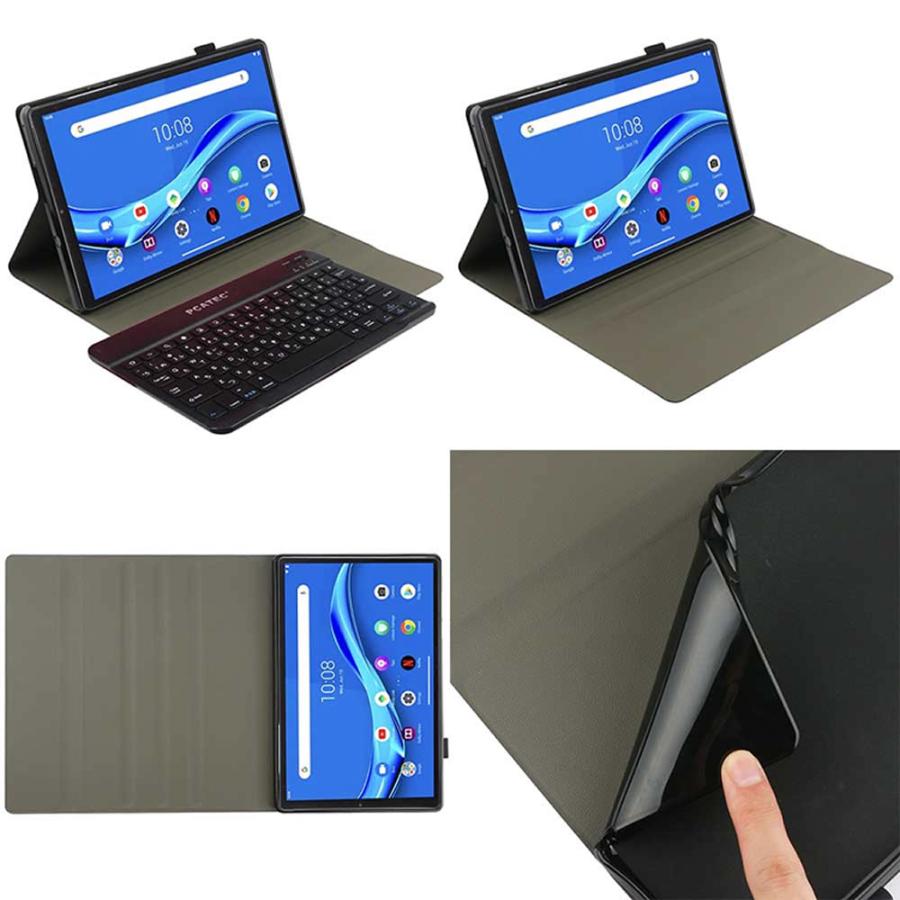 Lenovo Tab M10 HD 3rd Gen 超薄ケース付き Bluetooth キーボード US 