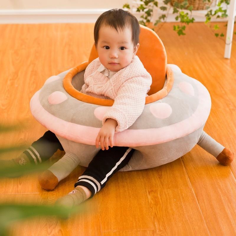 保証書付 クッション 子供用座布団 ベビーソファー 安全 丸型 座蒲団 アイデア 椅子用座布団 シートクッション 布座布団 座り練習 ベビーラック チェア 色 ローズレッド Www Doebem Org Br