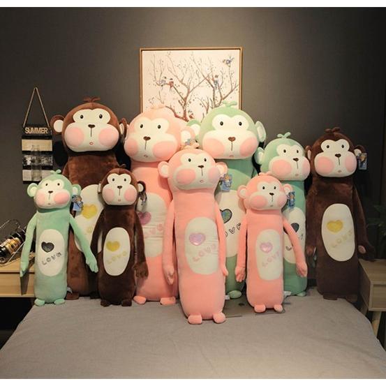 安いそれに目立つ 抱き枕 昼寝枕 ぬいぐるみ猿 かわいい インテリア 男性 女性 誕生日プレゼント 90cm 抱き枕 カラー グリーン Www Littleangelaroundtheworld Com