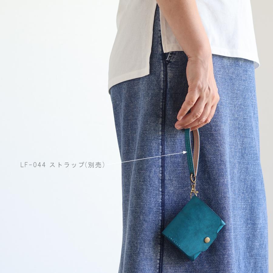 お札が折れない 可愛い二つ折り財布 LF-021 マルゴー×ヌメ革ツートン