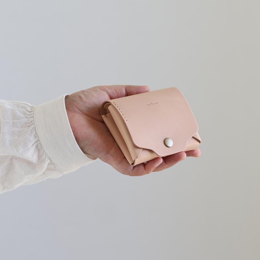 お札が折れない 鍵が入るコンパクト財布 LF-031 ヌメ革ALL ミニ財布