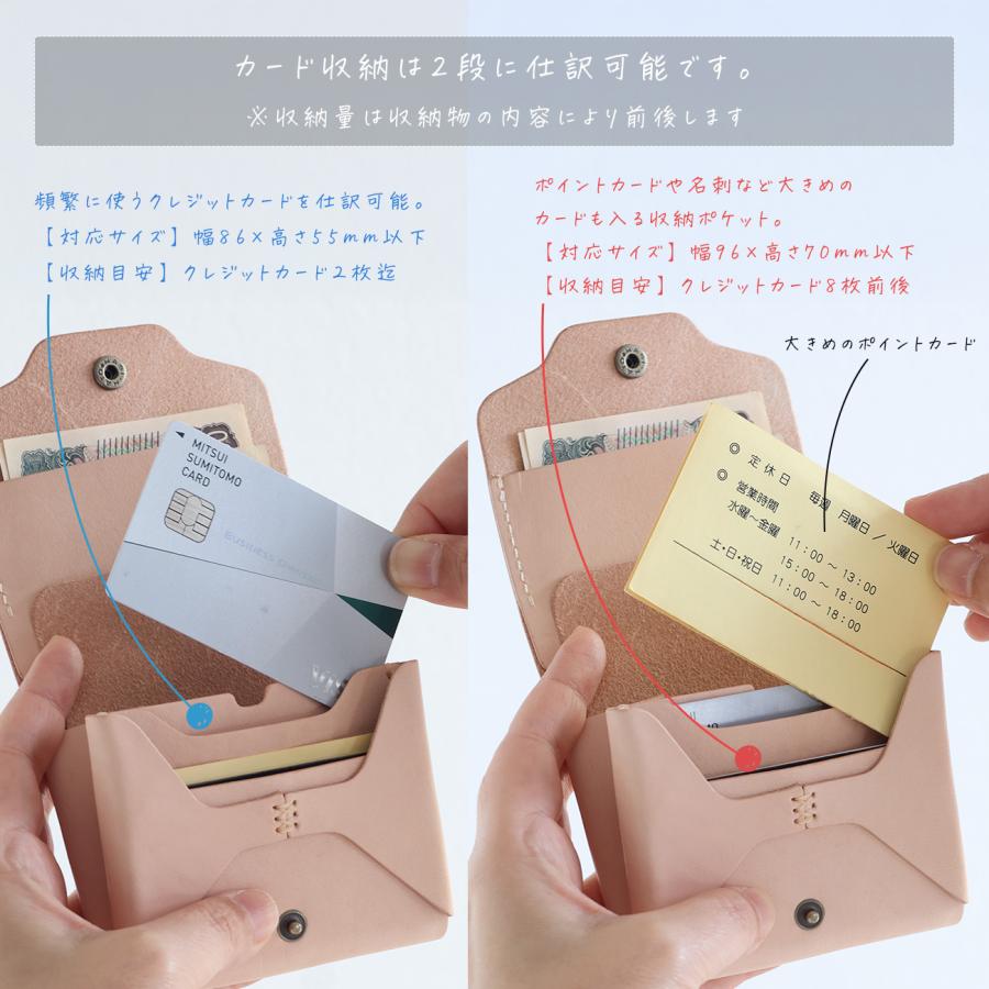お札が折れない 高機能コンパクト財布 LF-051 ヌメ革ALL ミニ財布