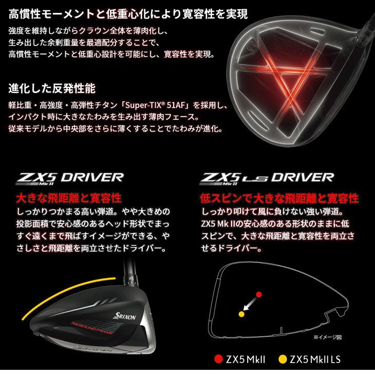 SRIXON スリクソン ZX5 MKII LS ディアマナ ZX-II 50 ドライバー 右用