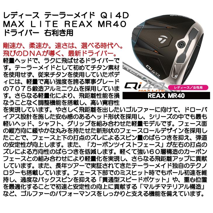 ⑨テーラーメイド正規店取扱品 限定完売モデル 1ダース新品 未使用品 TaylorMade（テーラーメイド） レディース Qi4D MAX LITE ドライバー