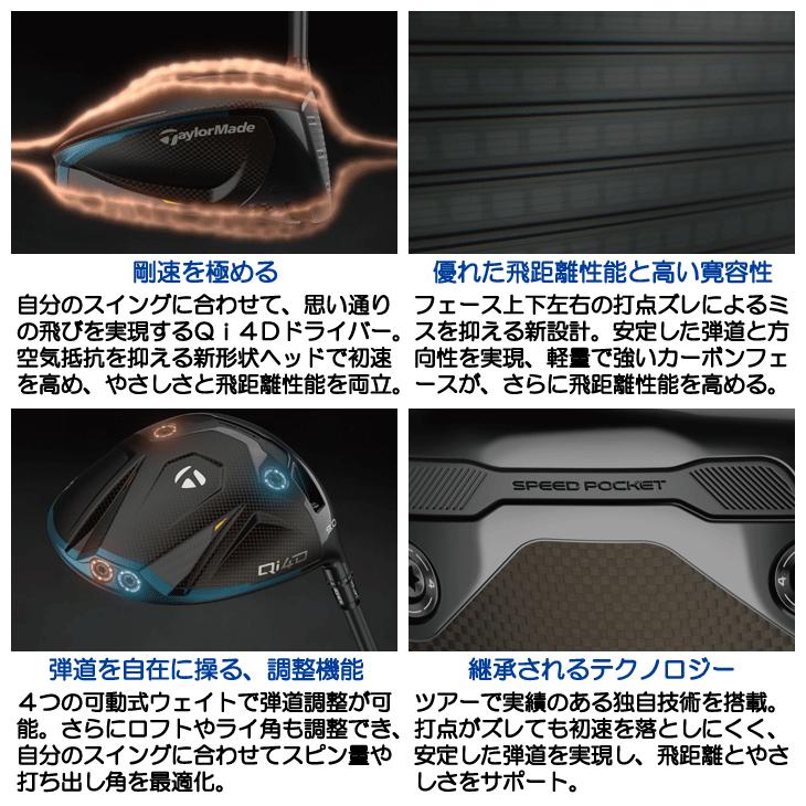 TaylorMade（テーラーメイド） Qi4D ドライバー スピーダーNX GOLD 60