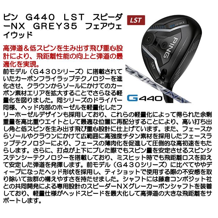 PING（ピン） PING G440 LST フェアウェイウッド スピーダーNX GREY 35