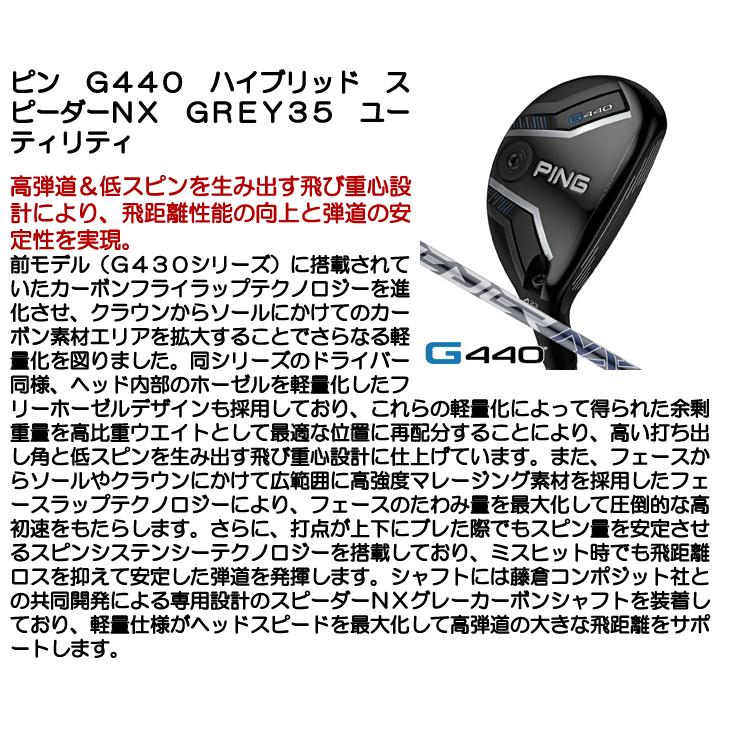 PING（ピン） PING G440 ハイブリッド ユーティリティ スピーダーNX